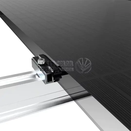 Black Solar End Clamp for Thin Film Panel