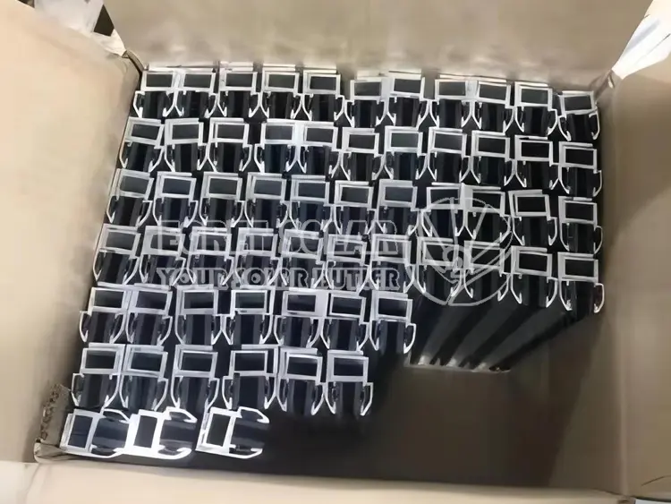 Black Solar End Clamp For Thin Film Panel