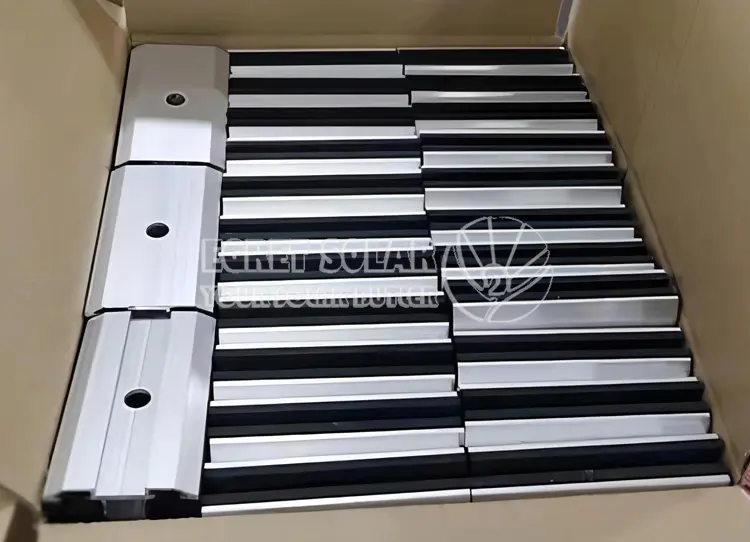 Black Solar End Clamp For Thin Film Panel