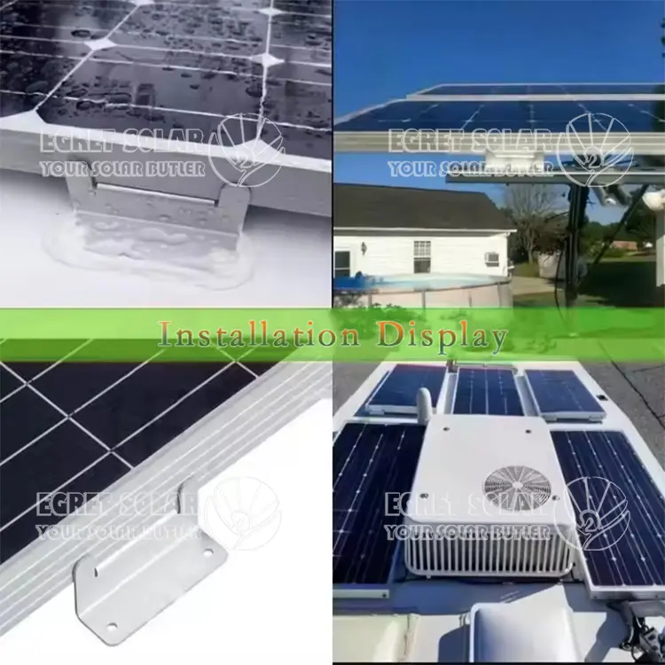 Aluminum Solar Z Mount for RV Yacht Installation