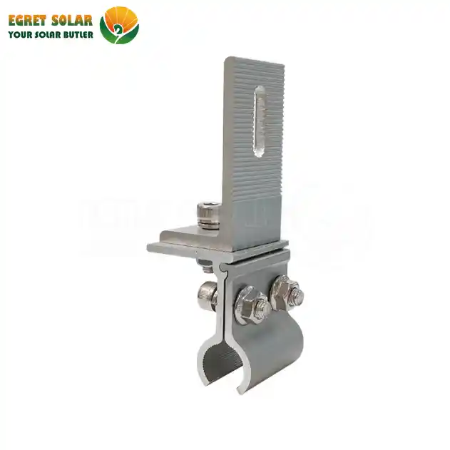 Solar clamp for metal roof mounting system