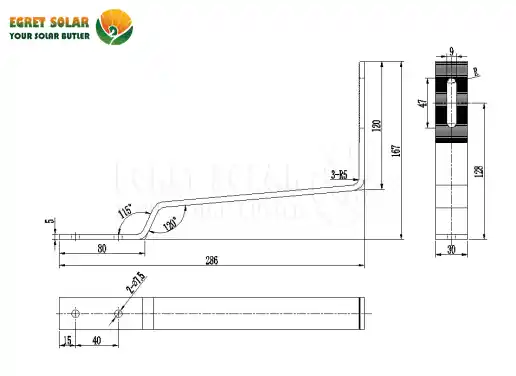 solar stainless steel roof hooks